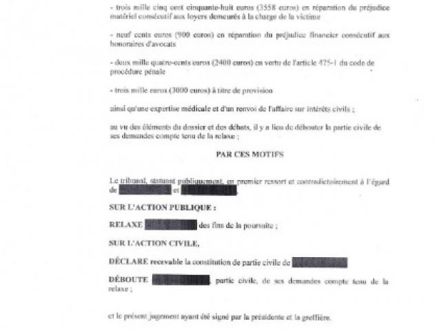 Relaxe pour des faits d'agression sexuelle - 18.03.2026